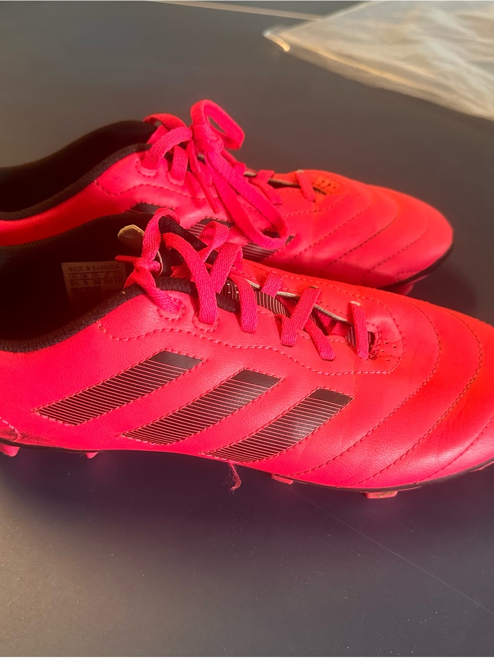 adidas Kids Neon Pink Soccer Cleats